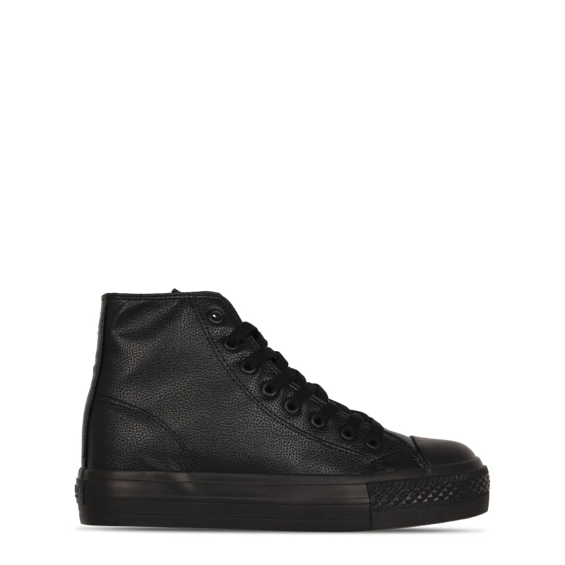 Image of SoulCal High Platform Trainers Womens - Black 4