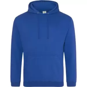 Image of Awdis Unisex College Hooded Sweatshirt / Hoodie (S) (Royal Blue)
