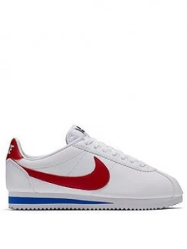 Image of Nike Classic Cortez Leather - White/Red, Size 5, Women