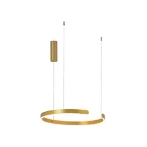Image of Larissa Ilio Ceiling Pendant Light 30W 3000K Aluminium E Brushed Gold Matt
