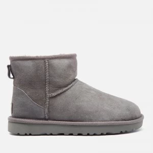 Image of UGG Womens Classic Mini II Sheepskin Boots - Grey - UK 8
