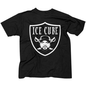 Image of Ice Cube - Raider Mens Medium T-Shirt - Black