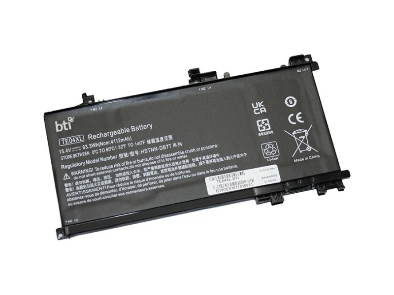 Image of BTI HSTNN-DB7T compatible 63.3Wh 4-cell battery for HP OMEN 15-AX