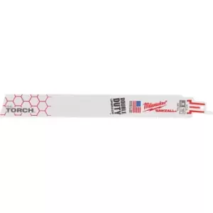 Image of Milwaukee Heavy Duty TORCH Demolition Reciprocating Sabre Saw Blades 230mm Pack of 25