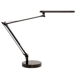 Image of Unilux Mamboled LED Desk Lamp Double Jointed Arm Black