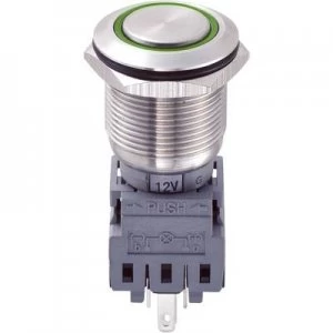 Image of TRU COMPONENTS LAS1 BGQ 11EG12V Tamper proof pushbutton 250 V AC 5 A 1 x OffOn IP67 momentary