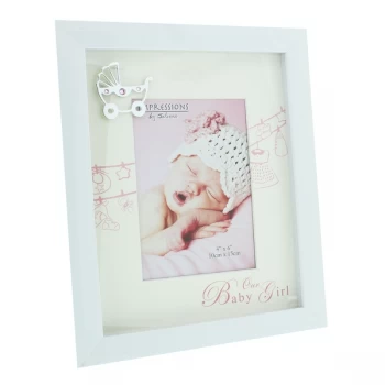 Image of 4" x 6" - Celebrations Our Baby Girl Photo Frame