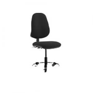 Image of Task Office Chair Eclipse II Lever Black Fabric With Hi Rise Draughtsman Kit