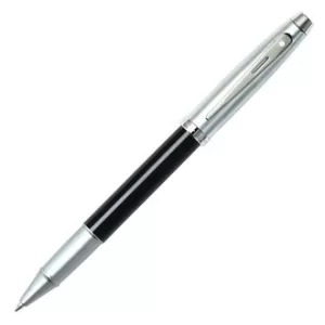 Image of Sheaffer 100 Black Lacquer & Chrome Cap Rollerball Pen
