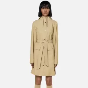 Image of Rains Curve Coated-Shell Hooded Jacket - S