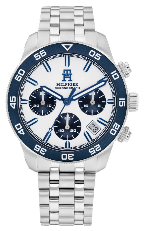 Image of Tommy Hilfiger 1792157 TH85 Chronograph (41mm) White Dial / Watch