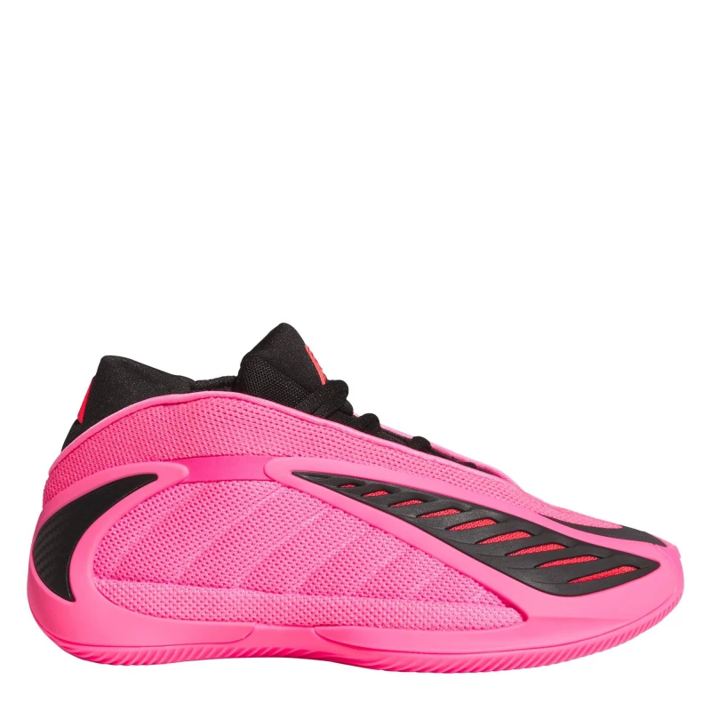 Image of adidas Unisex Kids Anthony Edwd2 Basketball Trainers Pink/Black/Red unisex 3 (35.5)