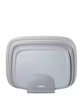 Image of Tower 3 Piece Nesting Chopping Board Set In Grey