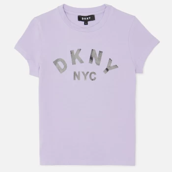 Image of DKNY Girls Short Sleeve Tee-Shirt - Lilac - 2 Years