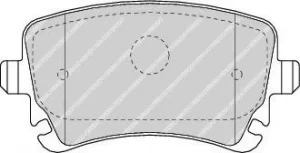 Image of Ferodo FDB1655 Brake Pad Set Rear Axle Premier Car