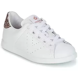Image of Victoria DEPORTIVO BASKET PIEL KID Girls Childrens Shoes Trainers in White - Sizes 8.5 toddler,9.5 toddler,10 kid,11 kid,11.5 kid,12 kid,1 kid