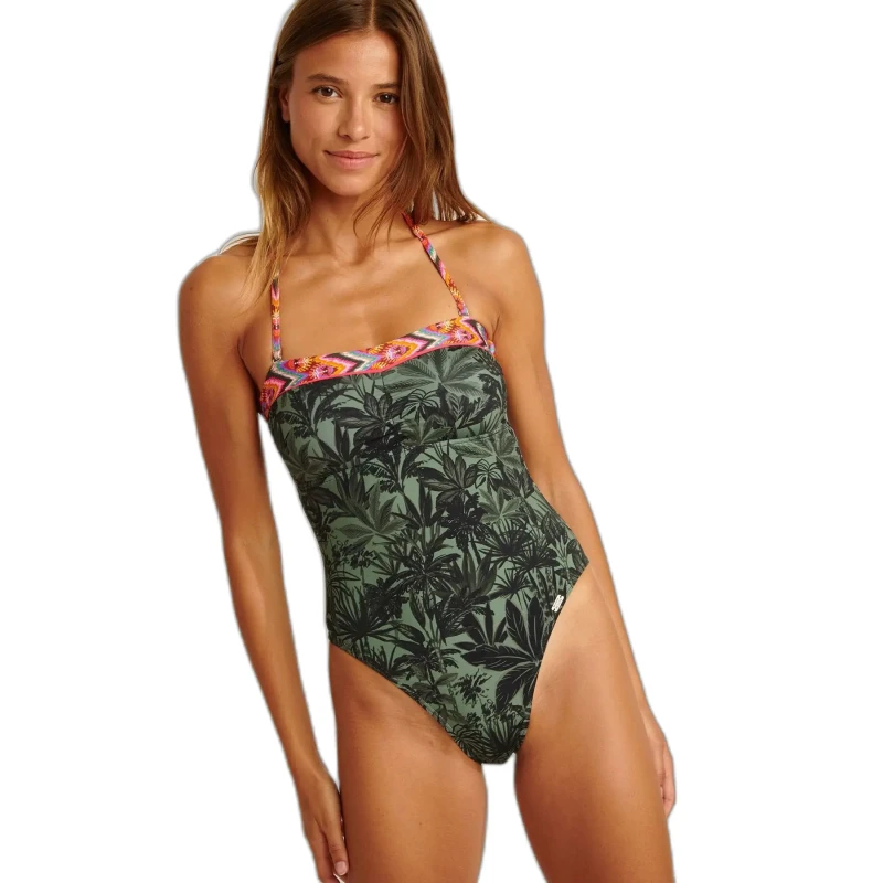 Image of banana moon Womens 1 Piece swimsuit Banana Moon Juliet Toundra Vert Female M