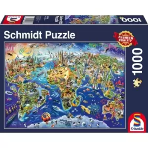 Image of Schmidt Discover the World 1000 Piece Jigsaw Puzzle