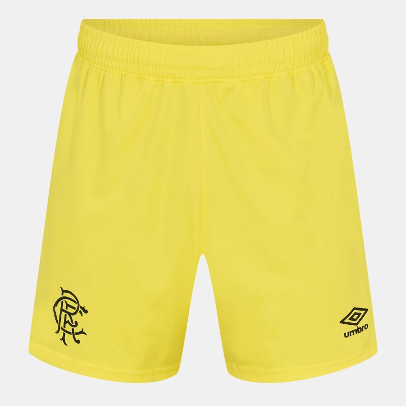 Image of Umbro Rangers Goalkeeper Shorts 2025 2026 Adults Yellow male S