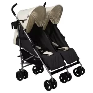 Image of My Babiie Mb11 Cream Melange Double Stroller