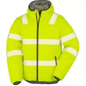 Image of Result Genuine Recycled Unisex Adult Ripstop Safety Jacket (M) (Fluorescent Yellow) - Fluorescent Yellow