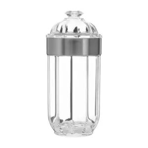 Image of Acrylic Canister in Clear & Silver