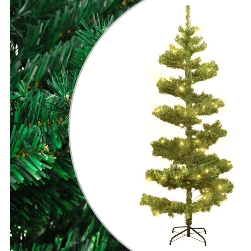 Image of VIDAXL Swirl Pre-lit Christmas Tree with Stand Green 150cm pvc Vidaxl 8720287021209