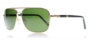 Image of Mont Blanc 508S Sunglasses Gold / Black 28N 60mm