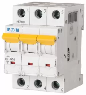 Image of Eaton xPole 25A MCB Mini Circuit Breaker3P Curve C, Breaking Capacity 10 kA