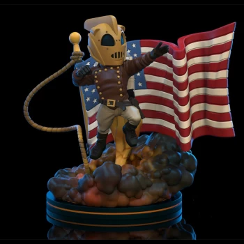 Image of Quantum Mechanix Disney The Rocketeer Q-Fig Elite - Cliff Secord