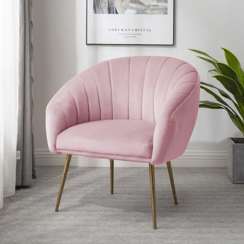 Image of Artemis Home Helena Accent Chair in Pink Size: Armchair Pink Unisex Armchair