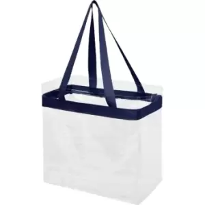 Image of Bullet Hampton Tote (30.5 x 15.2 x 30.5 cm) (Navy/Transparent)