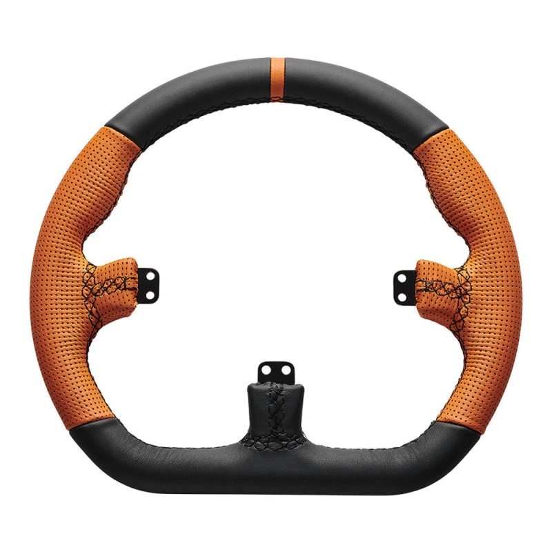 Image of Asetek Asetek Closed D Orange Leather Rim Racing wheel 40-035-0035013
