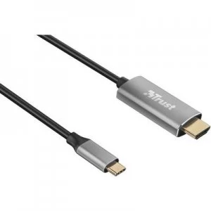 Image of Trust USB-C Cable [1x USB-C plug - 1x HDMI plug] 1.80 m Black