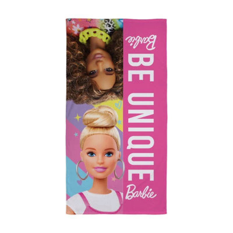Image of Barbie Cotton Beach Towel Pink