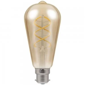 Image of Crompton LED ST64 BC B22 Spiral Filament Antique Bronze 6W - Extra Warm White