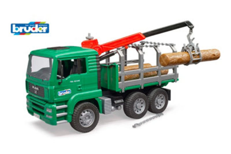 Image of Bruder Bruder 1:16 MAN TGA Timber truck with loading cran Multi unisex 01:16