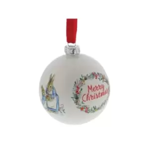 Image of Beatrix Potter A30193 Peter Rabbit Christmas Bauble - P87102