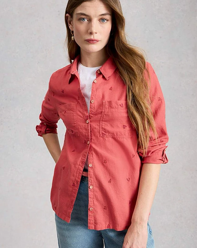 Image of White Stuff White Stuff Sophie Shirt Pink - White Stuff - Size: 14 Pink Female 14 ZD48903