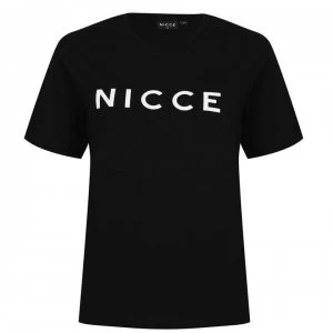 Image of Nicce Nicce Central Logo T Shirt Womens - Black