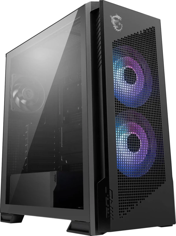 Image of MSI MPG VELOX 300R AIRFLOW PZ Tempered Glass ATX Mid Tower Gaming PC Case - Black