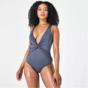 Image of Biba Icon Plunge Swimsuit - Blue