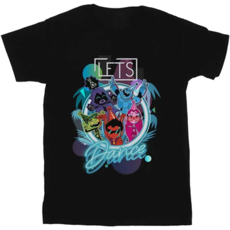 Image of DC Comics Teen Titans Go Let's Dance T-Shirt Black male