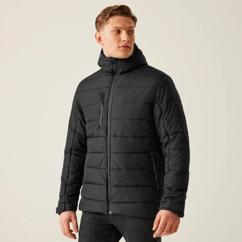 Image of Regatta Regatta Men 'Navigate' Thermal Jacket in Black Size: large Black L Male 5063019154978