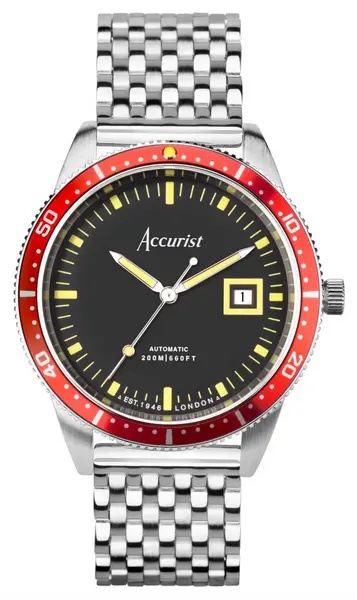 Image of Accurist 72007 Mens Dive Automatic (42mm) Black Dial / Watch