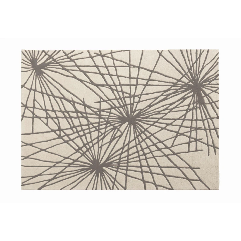 Image of Esselle Aura Starburst Natural / Charcoal 200 x 290cm Rug Charcoal unisex 200x290cm