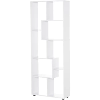 Image of Multipurpose 8-Grid Bookshelf Decorative Shelf, Bathroom, Kitchen White - Homcom