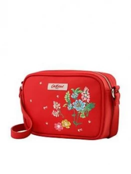 Image of Cath Kidston Twilight Garden Pvc Placement Lozenge Bag - Tomato Red