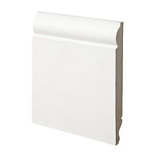 Image of Wickes Dual Purpose TorusOgee Primed MDF Skirting 18 x 169 x 2400mm Pack 2