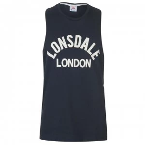 Image of Lonsdale Muscle Vest Mens - Navy